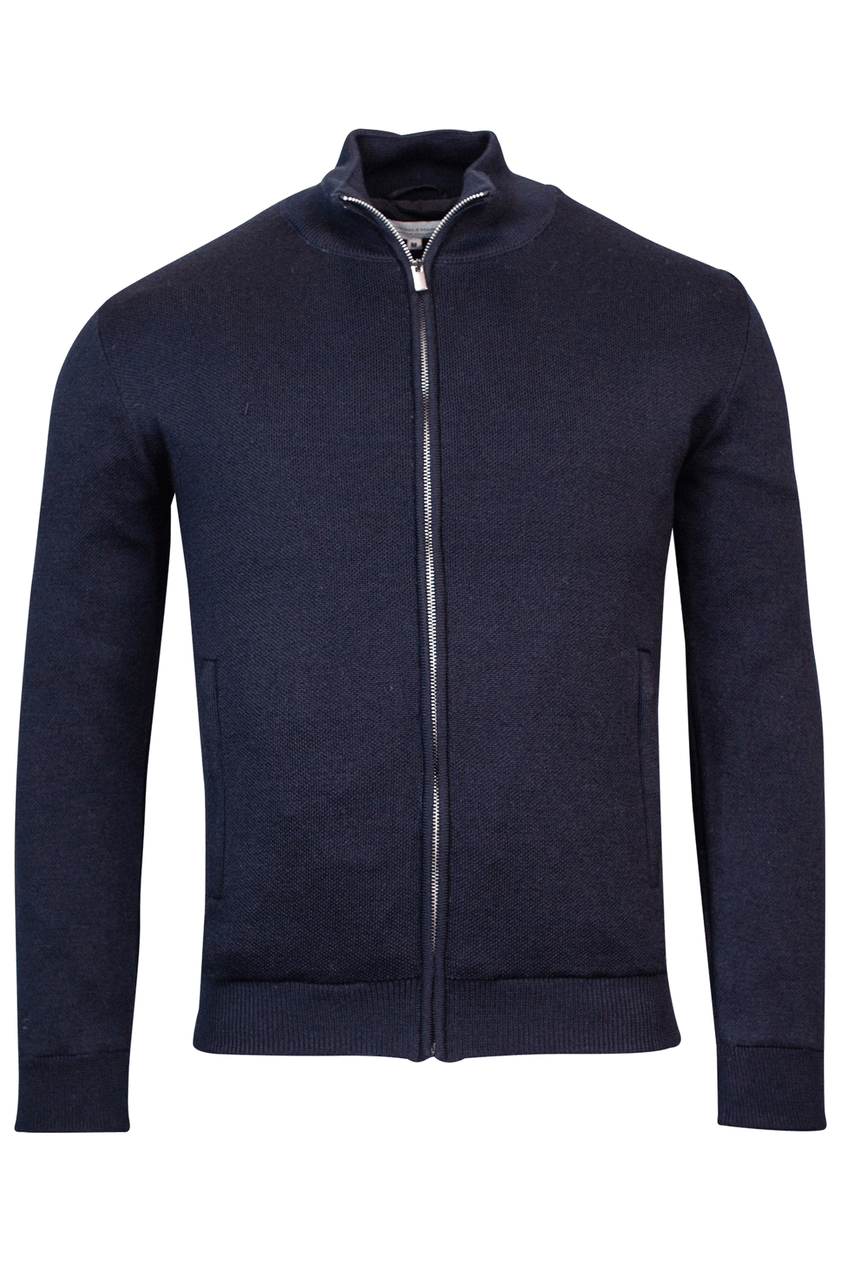 ID80032-Thomas Maine Navy Zip Cardigan