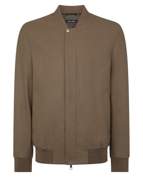 ID25582-Remus Taupe Bomber Jacket