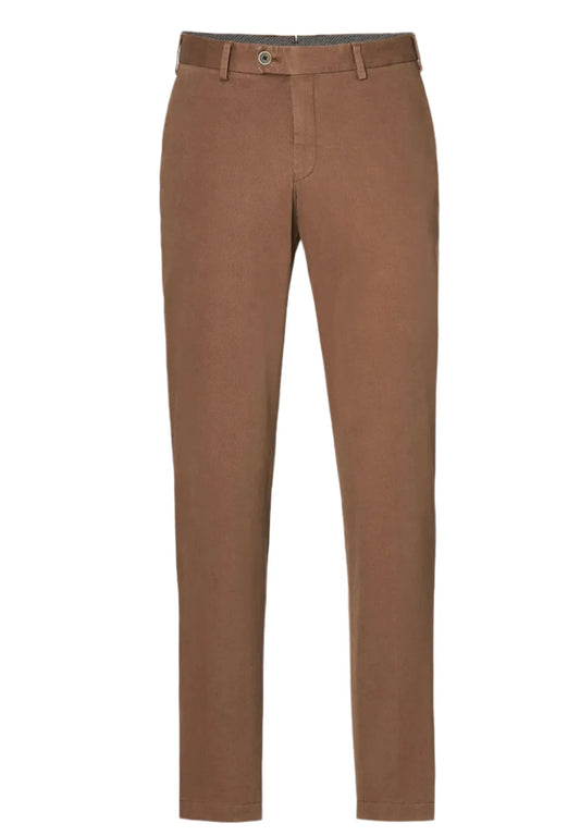 ID24784-Hiltl Coffee Tilo1 Cotton Trouser