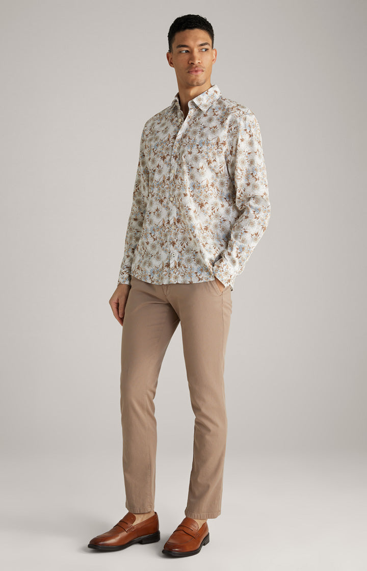 ID24154-Joop Dark Beige Matthew Cotton Trouser