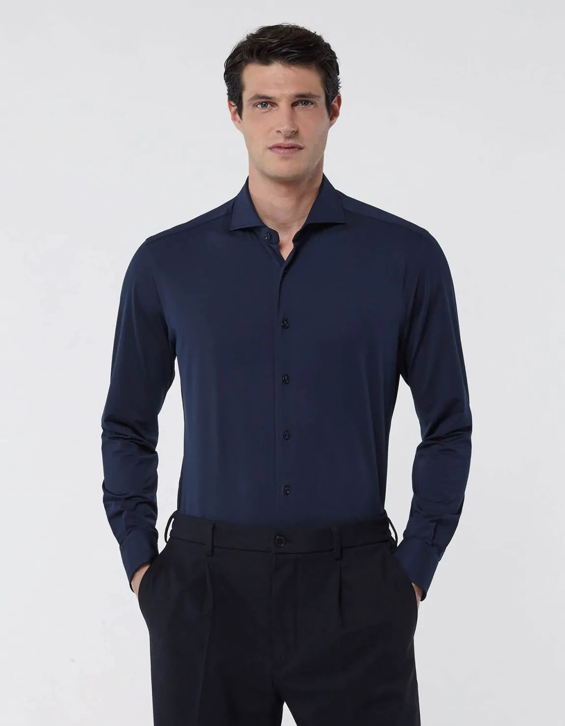 ID24119-Xacus Navy Active Shirt