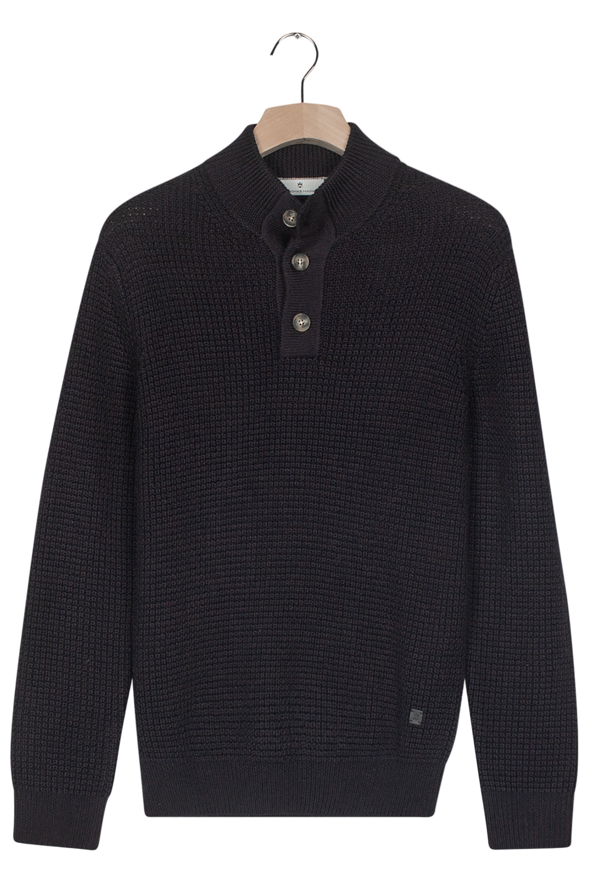 ID25602-Thomas Maine Navy Chunky Knitwear