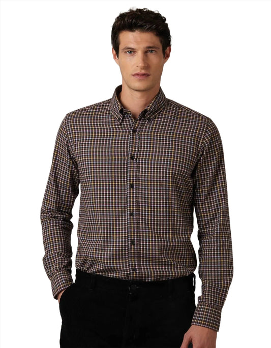 ID60367-Xacus Check Button Down Shirt