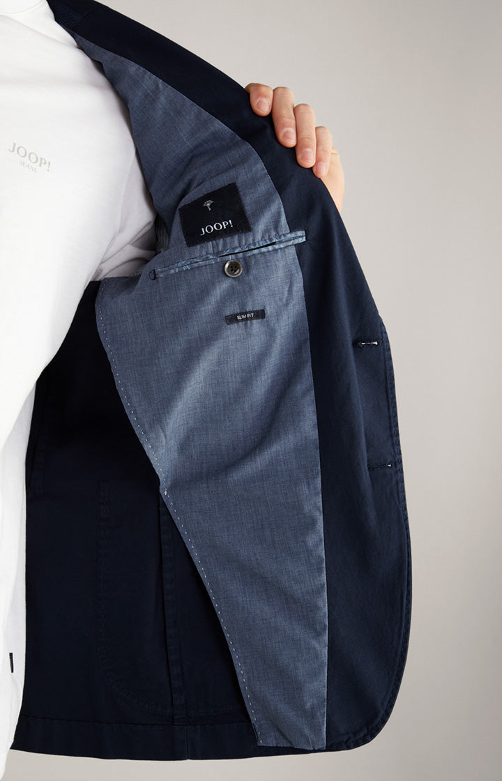 ID70181-Joop Navy Cotton Mix Jacket