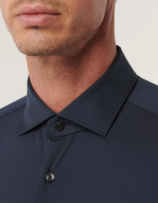 ID24119-Xacus Navy Active Shirt