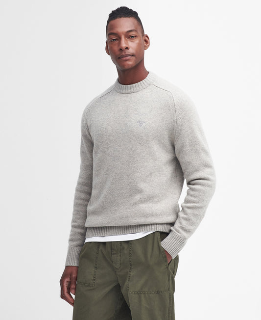 ID24622-Barbour Grey Grangetown Knitwear
