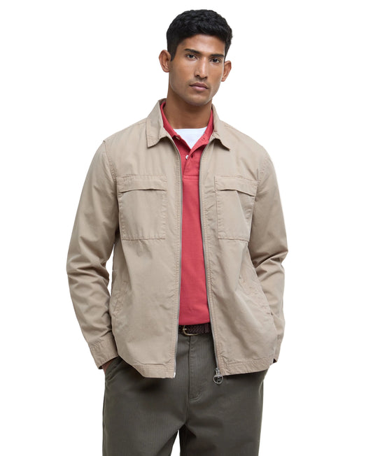 ID25090-Barbour Stone Glendale Overshirt