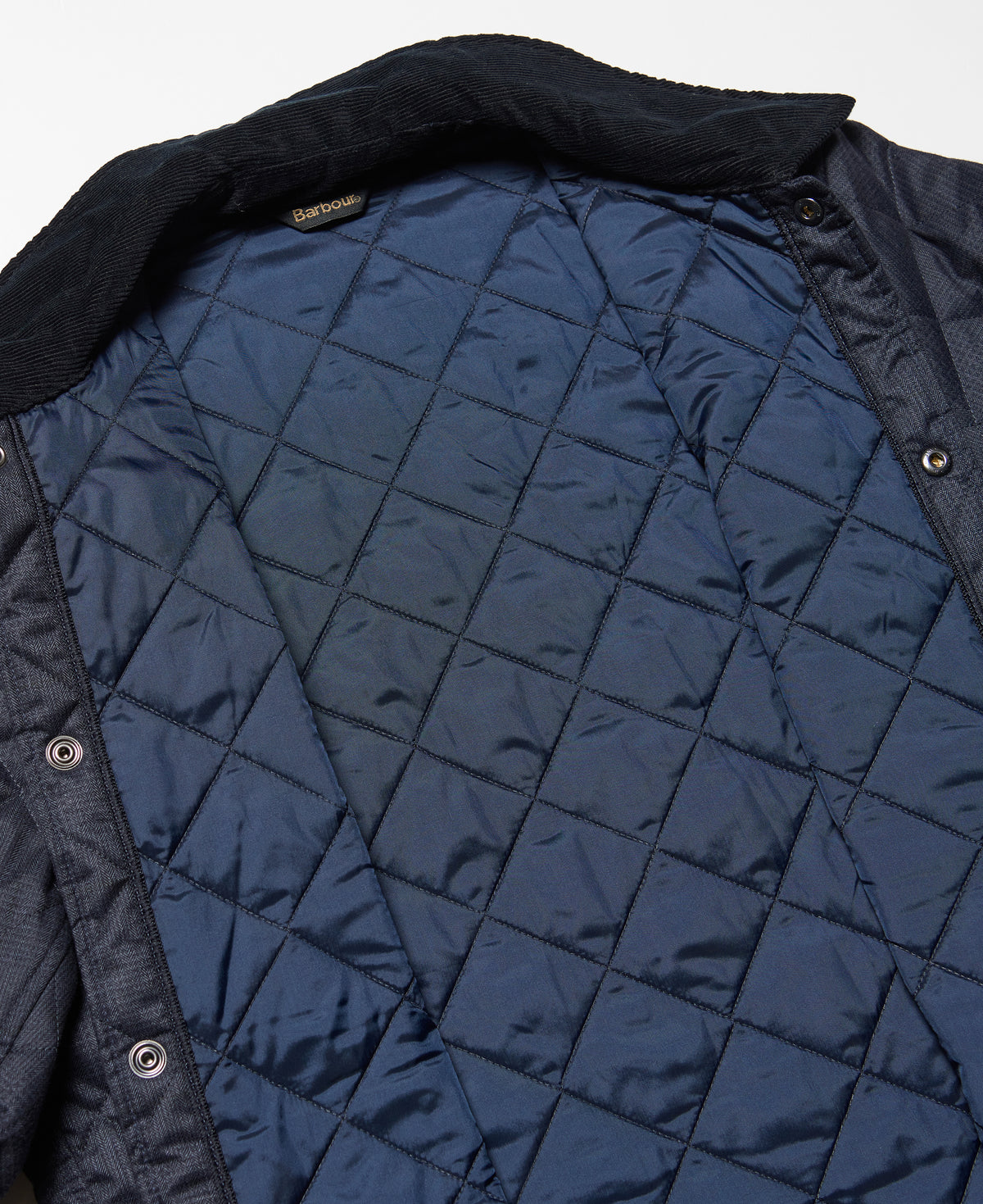 ID24651-Barbour Navy Liddesdale Check Quilt