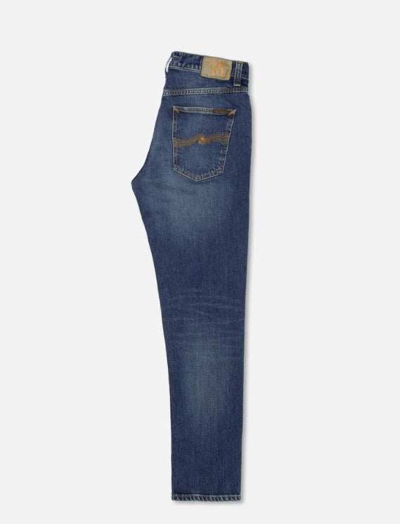 ID25059-Nudie Solid Ollie Wild Blue Jean