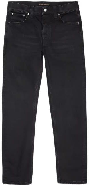 ID25058-Nudie Solid Ollie Black Steel Jean