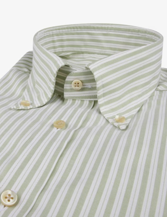 ID24885-Stenstroms Green Stripe Button Down Shirt
