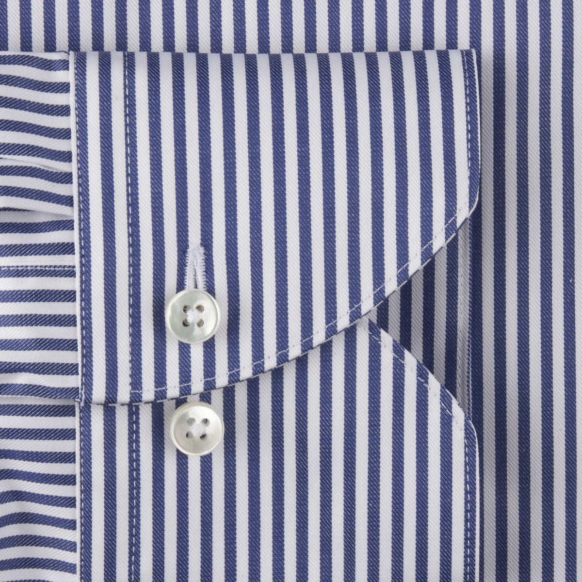 ID50299-Stenstroms White Navy Bengal Stripe