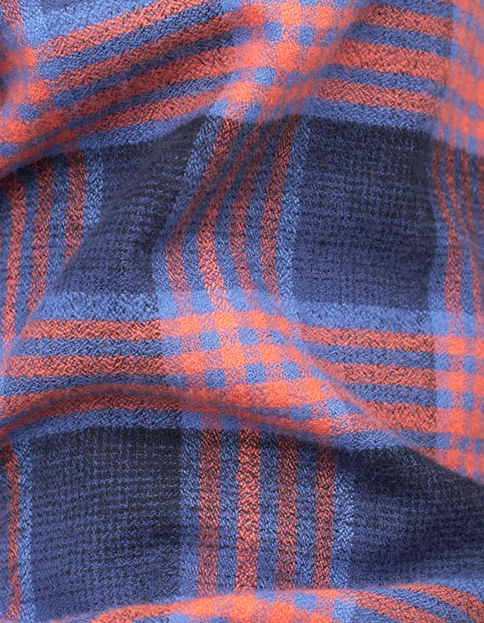 ID40293-Xacus Blue Red Flannel Check Shirt