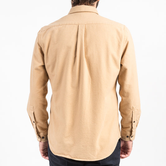 ID4408-Portuguese Flannel Campo Camel Shirt