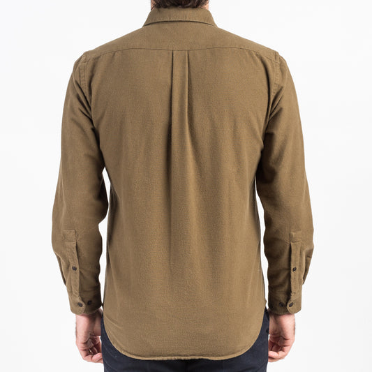 ID4409-Portuguese Flannel Campo Olive Shirt