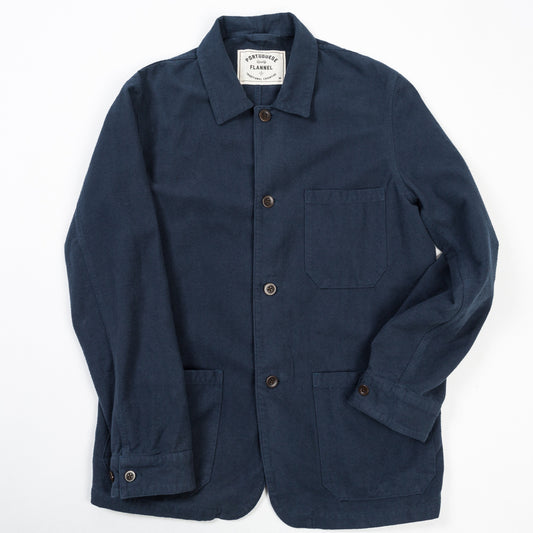ID4416-Portuguese Flannel Green Pinheiro Overshirt