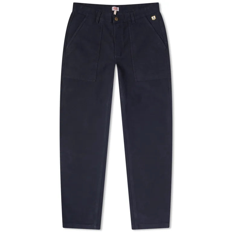 ID80025-Armor Lux Navy Moleskin Fisherman's Trousers