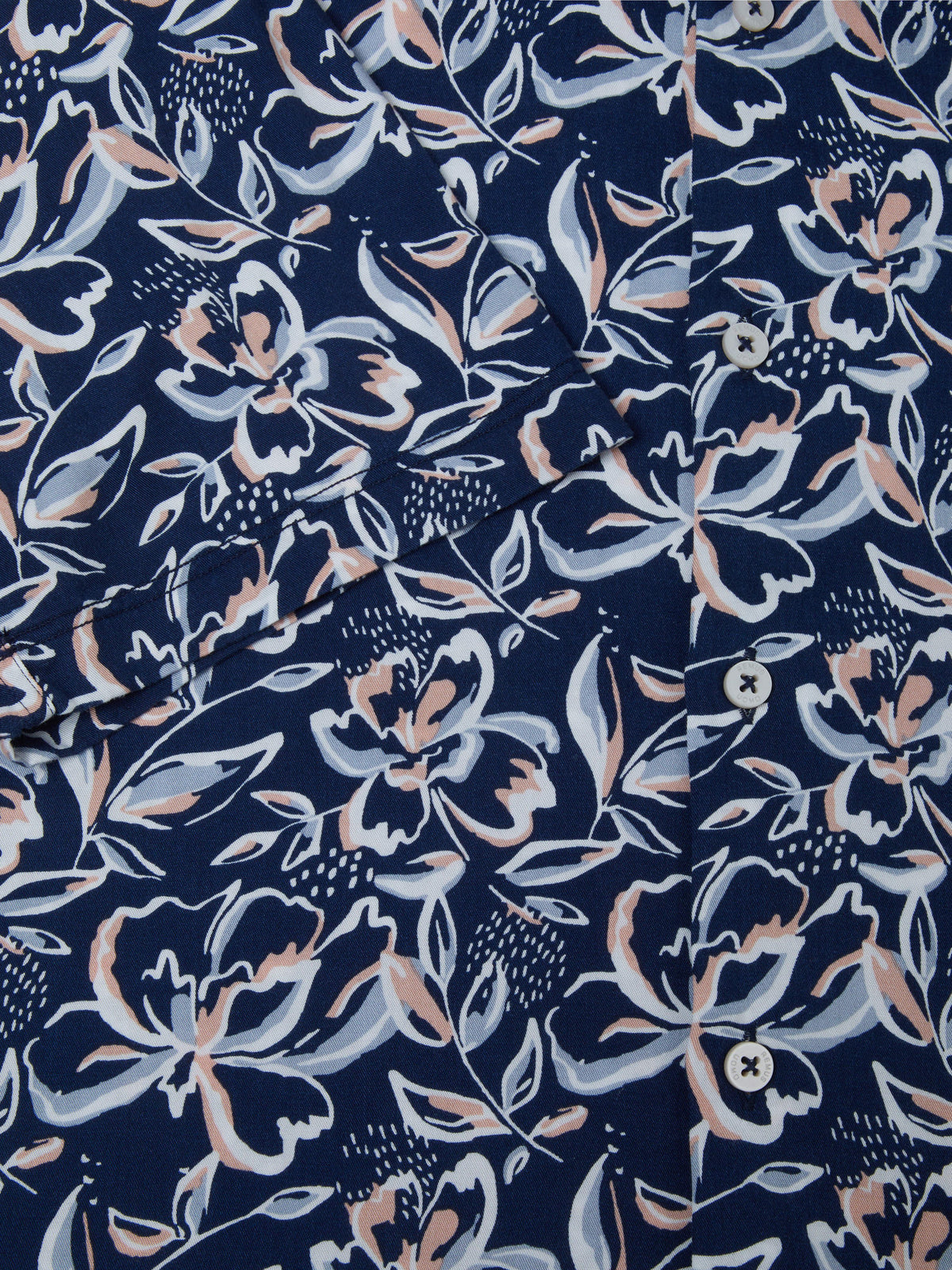 ID24427-Remus Navy Print S/Sleeve