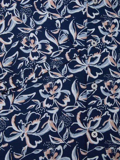 ID24427-Remus Navy Print S/Sleeve