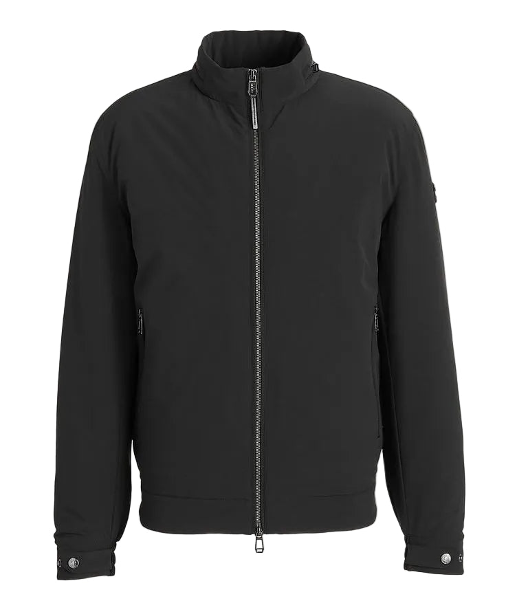 ID24802-Joop Geros Blk Nylon Bomber