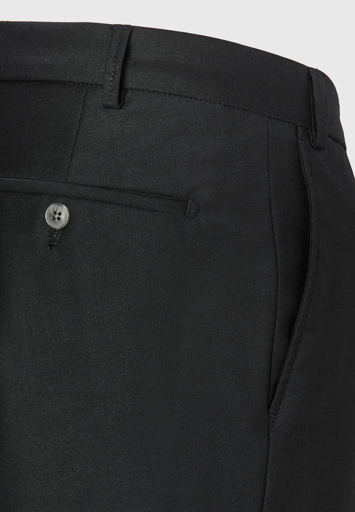 ID24790-Hiltl Black Tarent Wool Trouser
