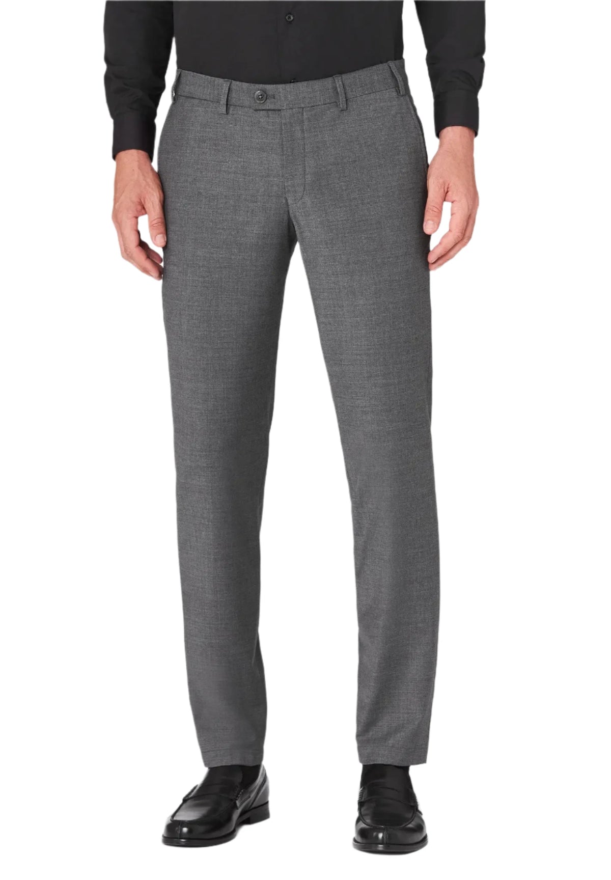 ID24791-Hiltl Grey Tarent Wool Trouser