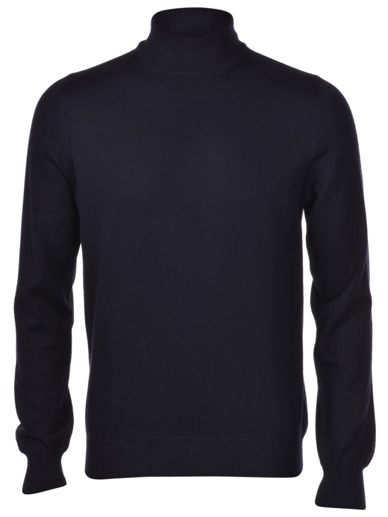 ID24756-Gran Sasso Navy Turtle Neck