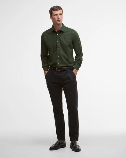 Barbour Green Runnymede Cord Shirt