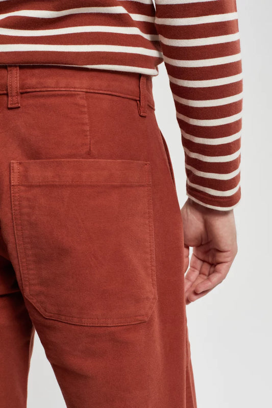 ID80026-Armor Lux Paprika Moleskin Fisherman's Trousers