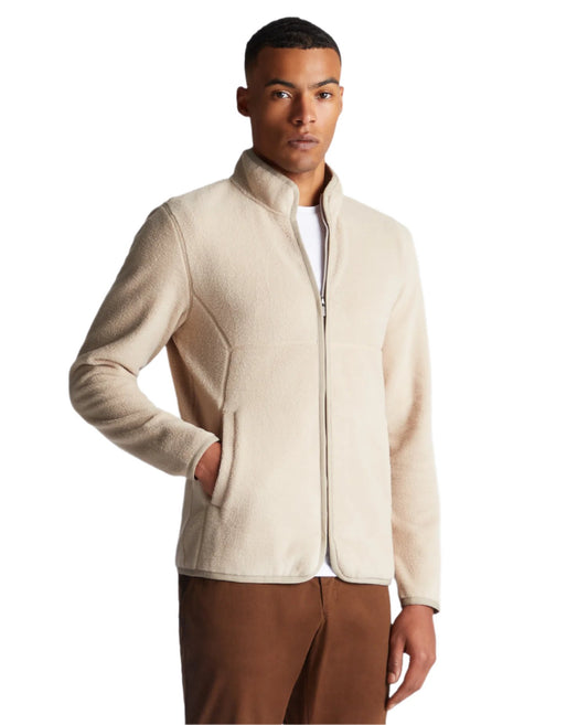 ID24703-Remus Ecru Zip Through Fleece