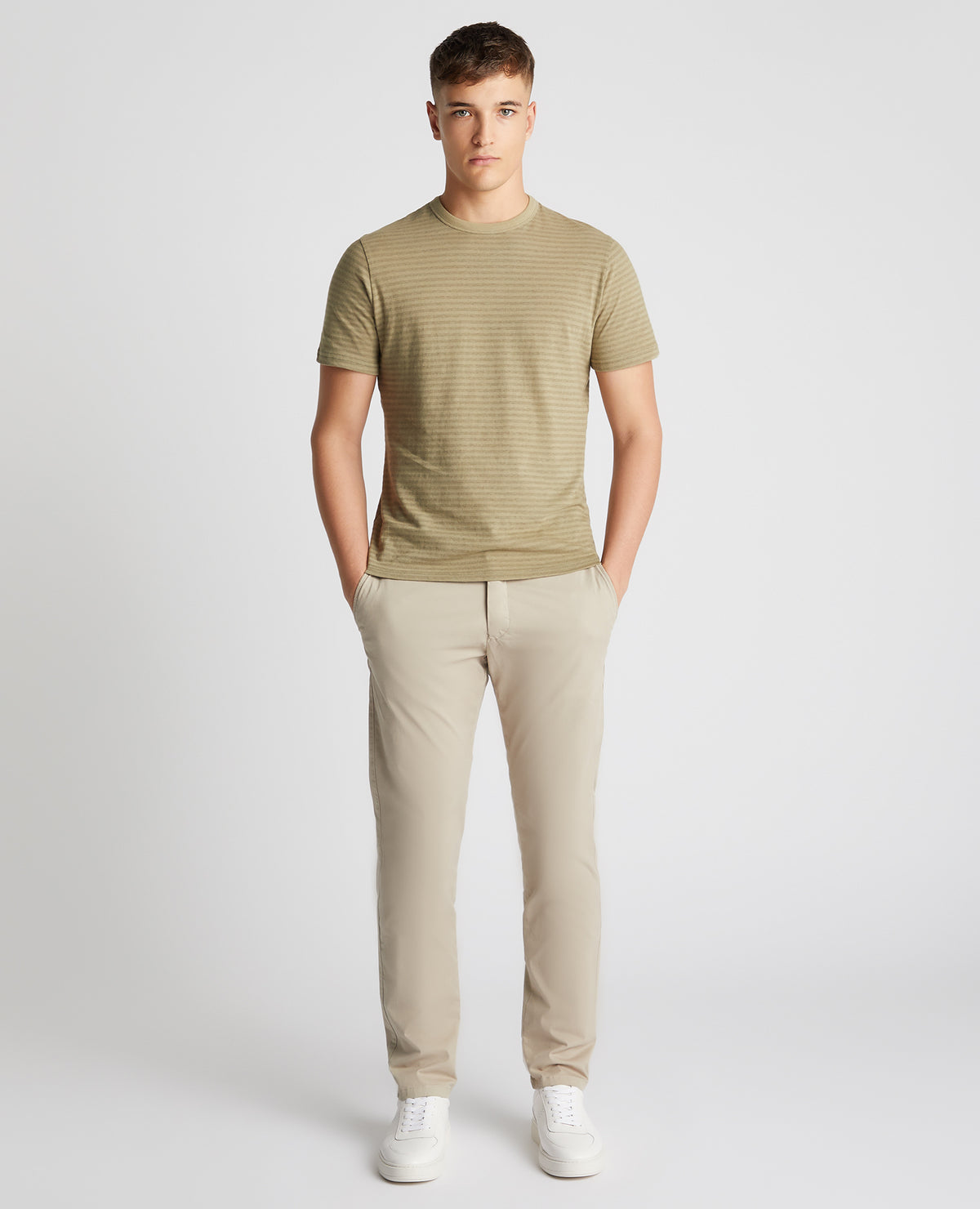 ID24393-Remus Green Hoop T-Shirt
