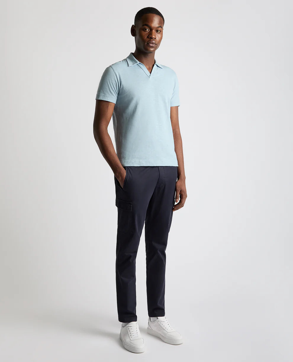 ID25176-Remus Sky Skipper Collar Polo Shirt