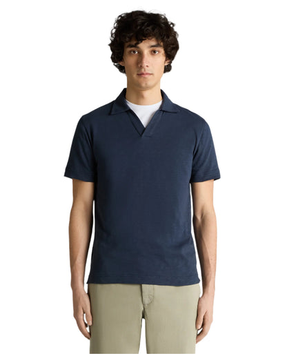 ID25175-Remus Navy Skipper Collar Polo