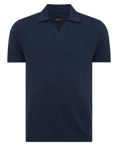 ID25175-Remus Navy Skipper Collar Polo