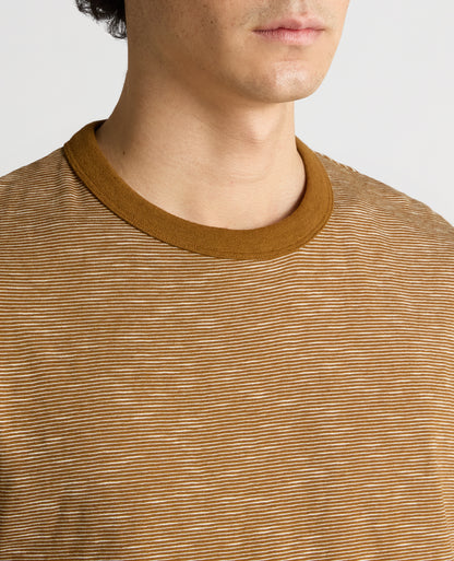 ID25171-Remus Tabaco Stripe T-Shirt