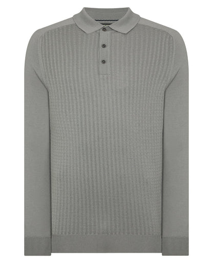 ID25560-Remus Grey Long Sleeve Polo Shirt