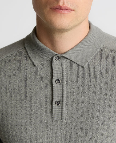 ID25560-Remus Grey Long Sleeve Polo Shirt