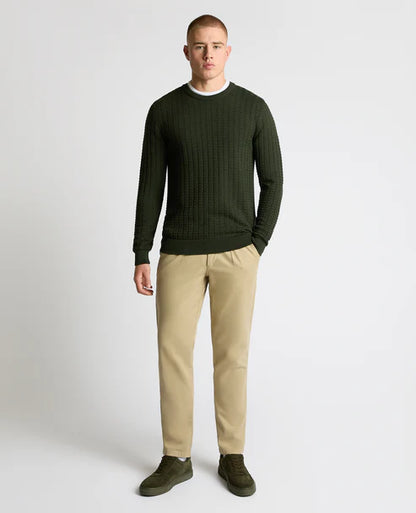 ID25573-Remus Green Waffle Knitwear
