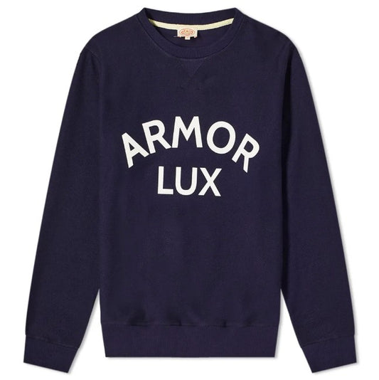 ID80463-Armor Lux Navy Logo Sweatshirt