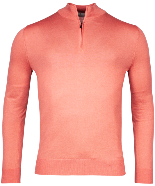 ID24444-Thomas Maine Coral Zip Neck