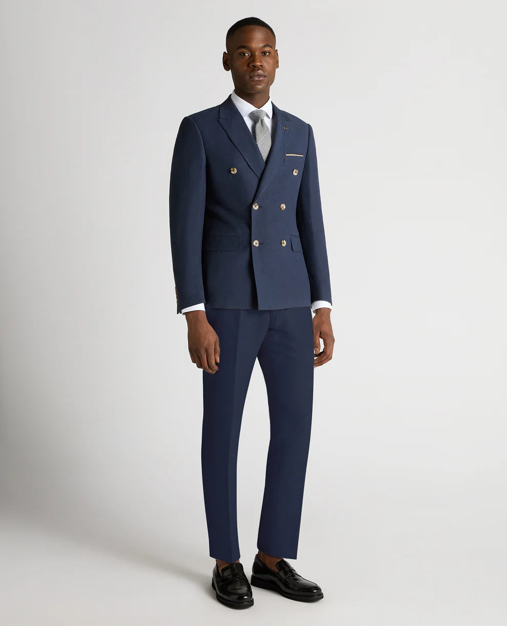 ID25198-Remus Blue Double Breasted Blazer
