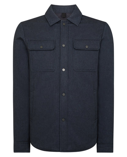 ID24700-Remus Navy Brayden Overshirt