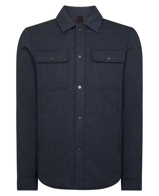 ID24700-Remus Navy Brayden Overshirt