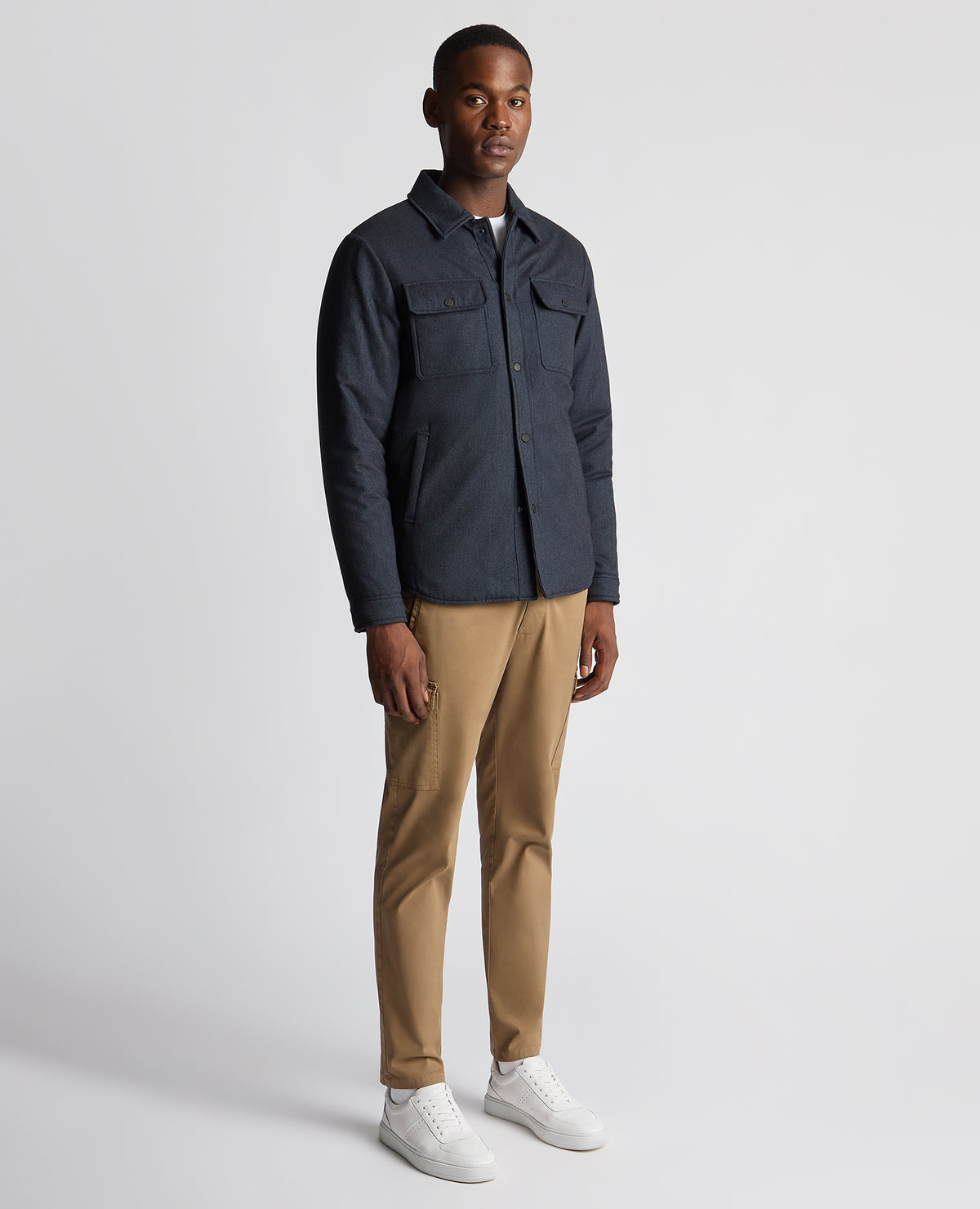 ID24700-Remus Navy Brayden Overshirt