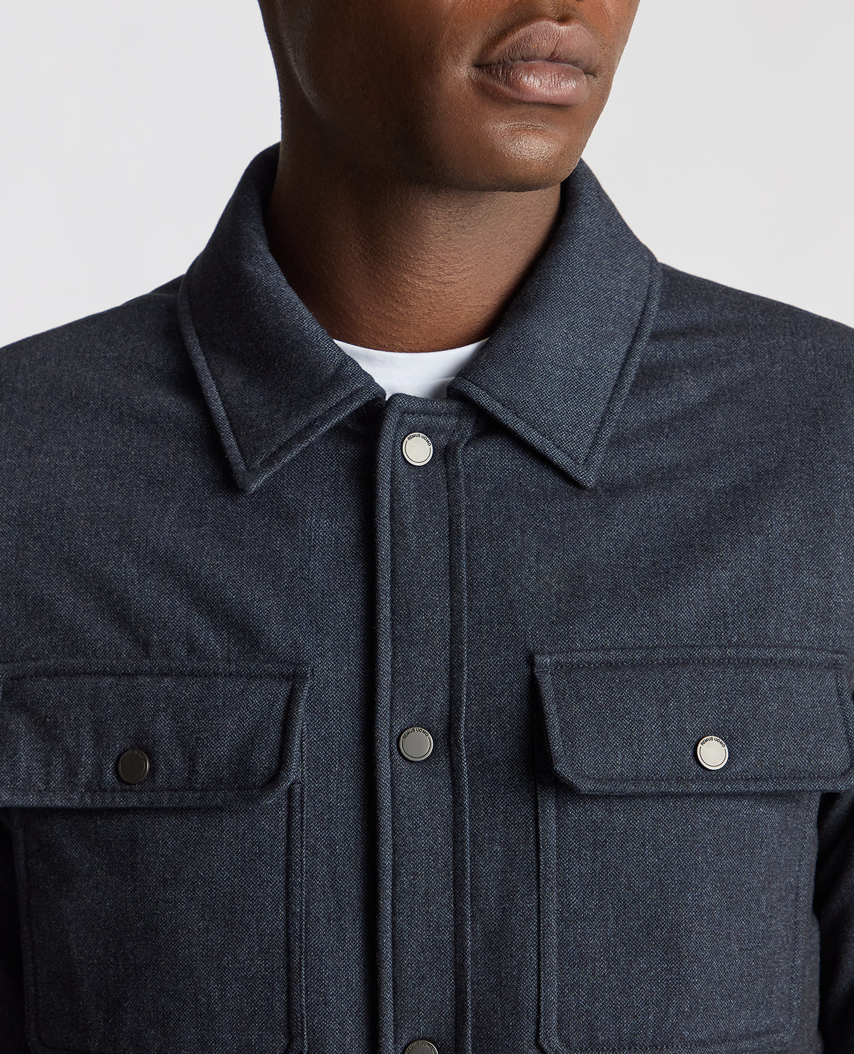 ID24700-Remus Navy Brayden Overshirt