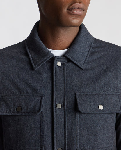 ID24700-Remus Navy Brayden Overshirt