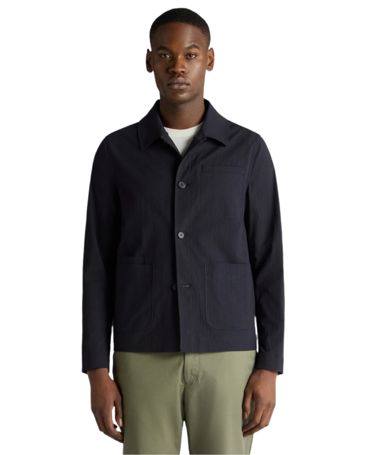 ID25194-Remus Navy Keats Overshirt