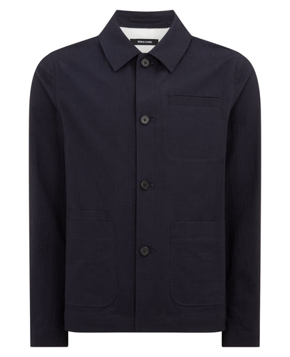 ID25194-Remus Navy Keats Overshirt