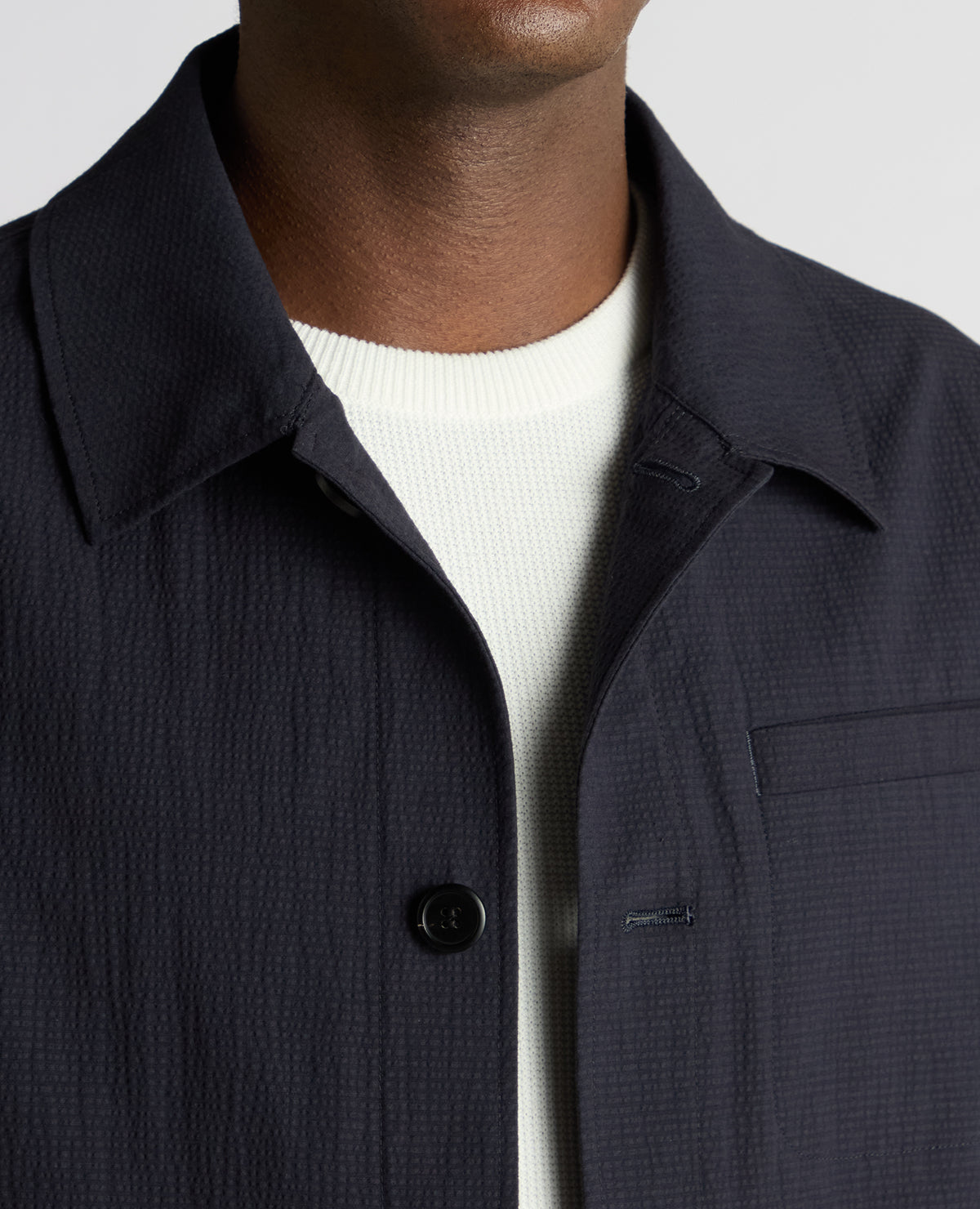 ID25194-Remus Navy Keats Overshirt