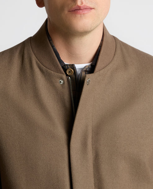 ID25582-Remus Taupe Bomber Jacket